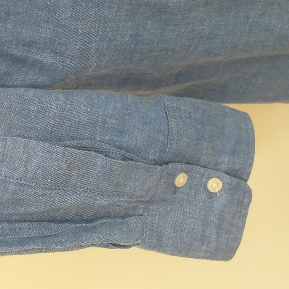 H&M Linen-Blend Shirt Dress Size XS - Picture 4 of 9